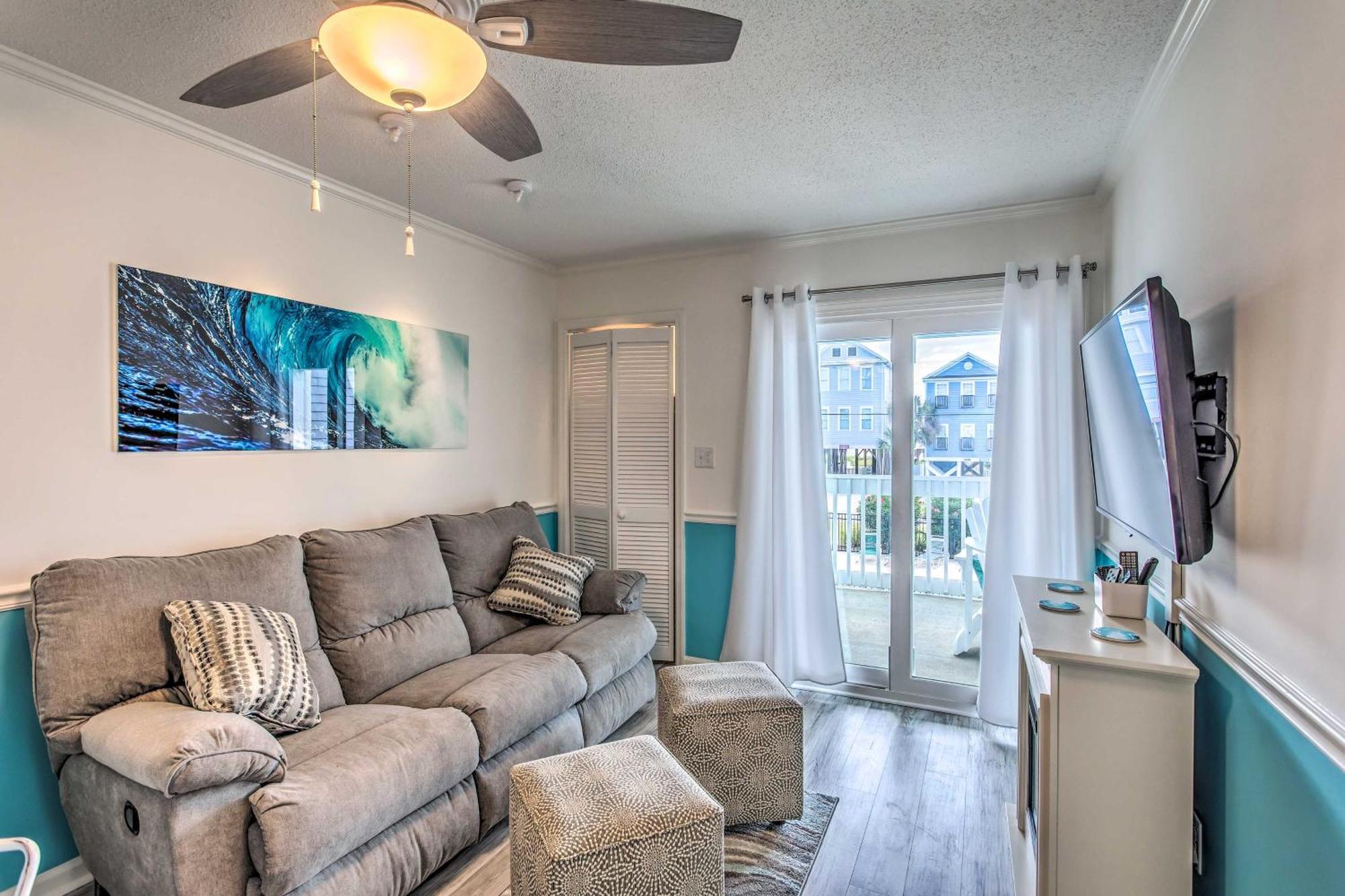 Surfside Beach Escape With Pool - Walk To Ocean! Myrtle Beach Buitenkant foto